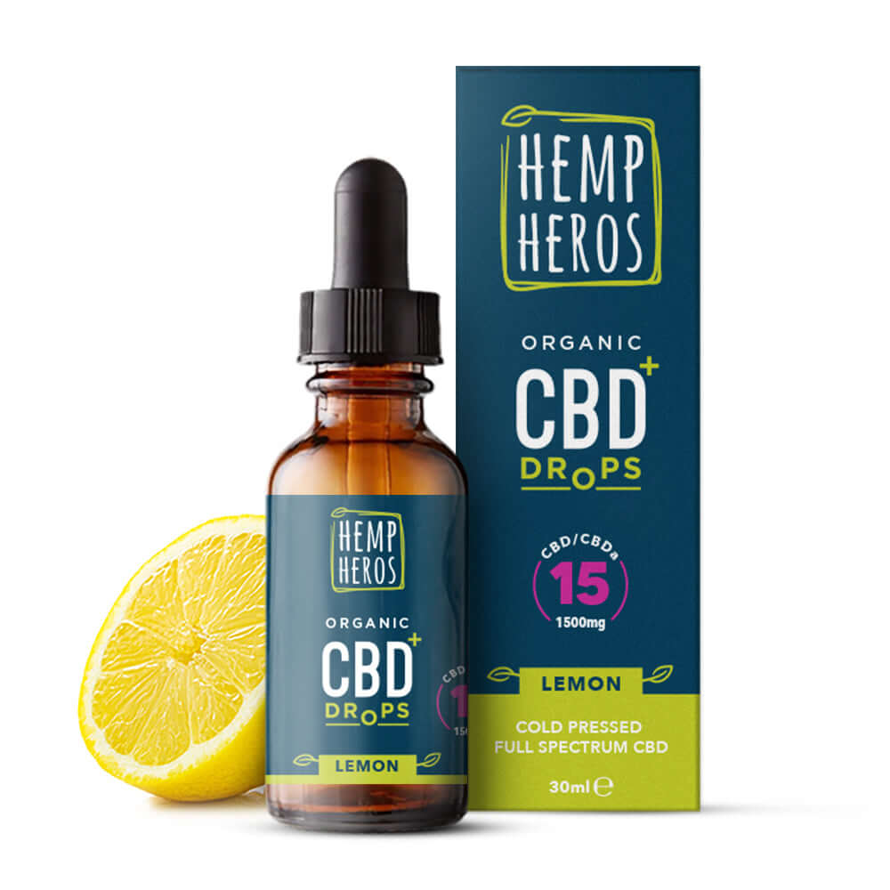 15 (1500mg) Organic CBD+ Drops - 30ml High Strength