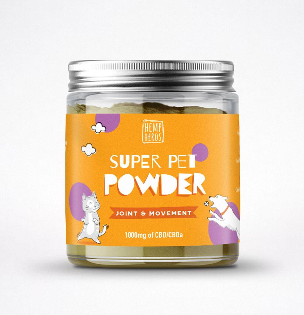 super_pet_powder_joint_and_movement_1000mg_CBD_all_natural